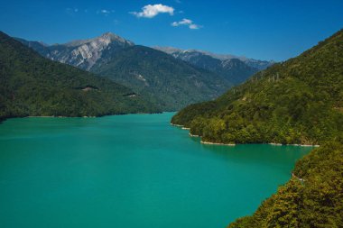Inguri rezervuar üst Svaneti bölgesi, Georgia