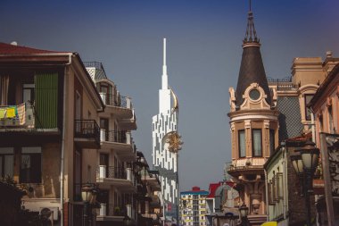 Eski şehrin dar sokak. Eski Şehir sessiz dolu