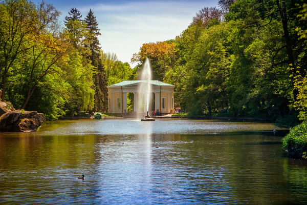 The Snake fountain. Uman, Cherkasy Oblast, Ukraine. Sofiyivka is