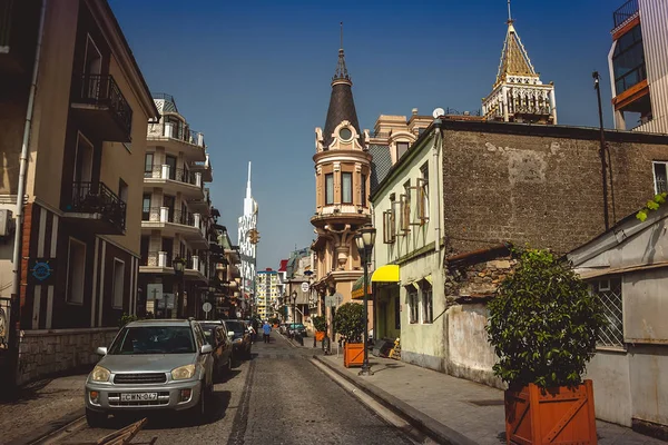 Eski şehrin dar sokak. Eski Şehir sessiz dolu