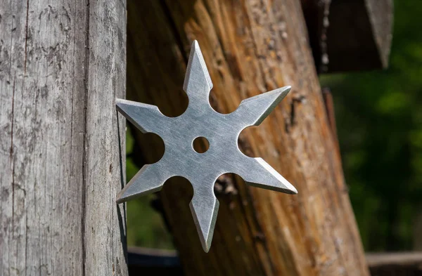 Shuriken (throwing star), traditional japanese ninja cold weapon