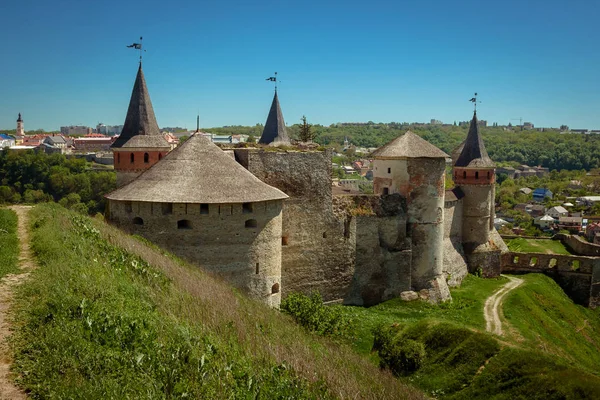 Kamieniec Подольські фортеця - один з найбільш відомих і красивих — стокове фото