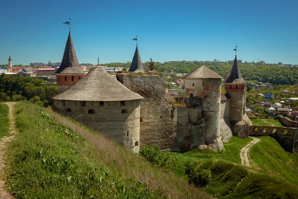 Kamieniec Podolski fortress - one of the most famous and beautif — Stock Photo, Image