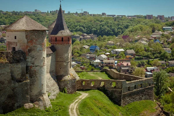 Kamieniec Podolski fortress - one of the most famous and beautif — Stock Photo, Image