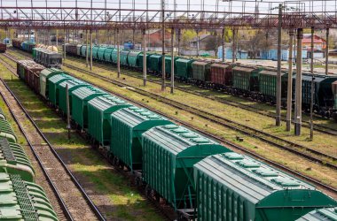 Vagonlu tren istasyonu. Ulaşım.