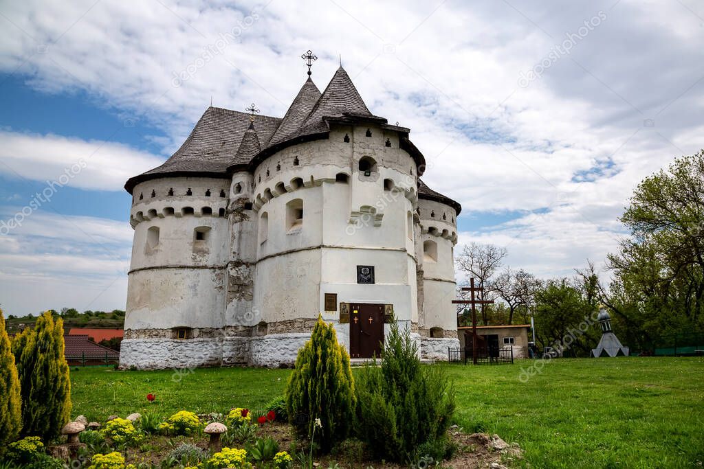 The old church is a fortress in Ukraine.