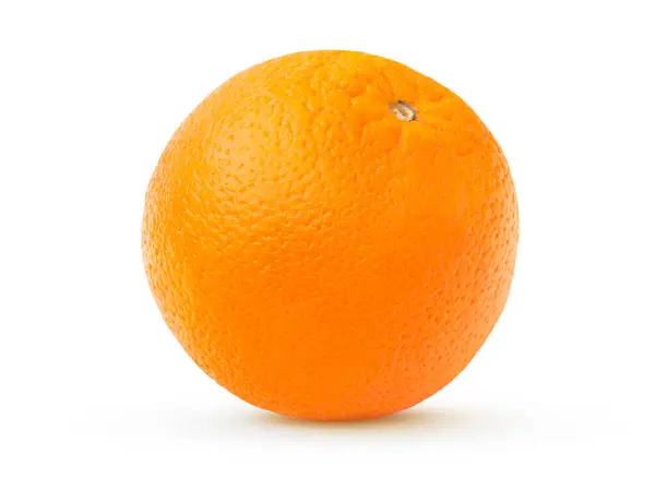 Odizolowane Owoce Cytrusowe Jasna Soczysta Pomarańcza Białym Tle — Zdjęcie stockowe