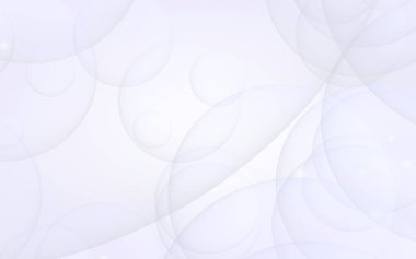 Soyut beyaz arkaplan. Arkaplanda şeffaf kabarcıklar var. 3B illüstrasyon