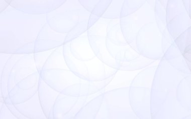 Soyut beyaz arkaplan. Arkaplanda şeffaf kabarcıklar var. 3B illüstrasyon