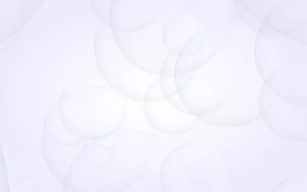 Abstracte witte achtergrond. Achtergrond met lichte transparante belletjes. 3D illustratie — Stockfoto