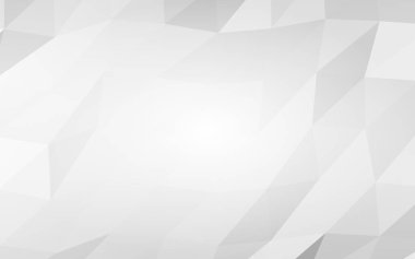 Beyaz soyut arka plan. Lowpoly arka planı. Buruşmuş kağıt. 3B illüstrasyon