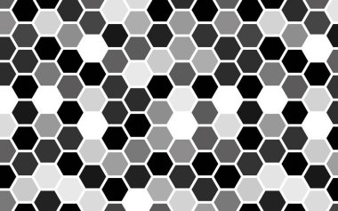 Degrade rengi olan beyaz petek. Biyometrik geometri. 3d illüstrasyon