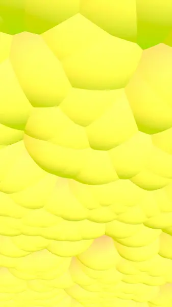 3d imagem de renderização de bolas amarelas. Papel de parede abstrato e fundo. Ilustração 3D — Fotografia de Stock