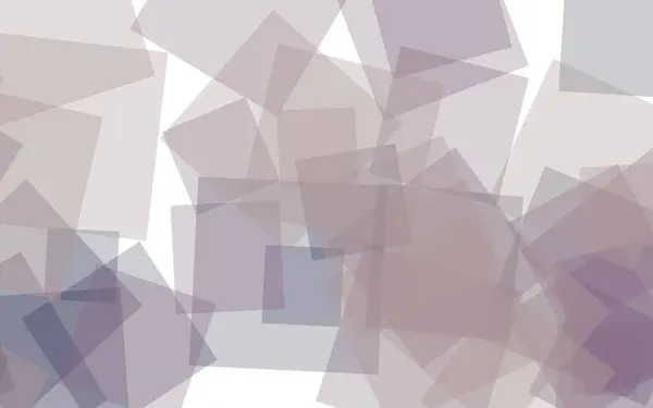 Gray translucent squares on white background. Gray tones. 3D illustration — Stock Photo, Image