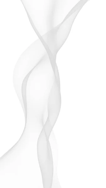 白い抽象的な背景。白いスカーフをなびかせます。風の白い布に手を振る。3Dイラスト — ストック写真