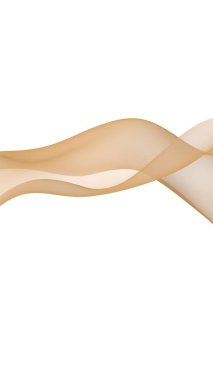 Soyut dalga. Eşarp. Beyaz arka planda parlak kurdele. Soyut duman. Raster hava desteği. Dikey görüntü yönlendirmesi. 3B illüstrasyon