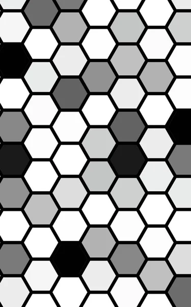 Favo bianco a nido d'ape con un colore sfumato. Geometria isometrica. Illustrazione 3D — Foto Stock