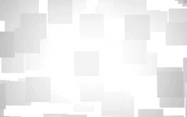 Fondo abstracto blanco. Fondo brumoso con cuadrados grises. Ilustración 3D — Foto de Stock
