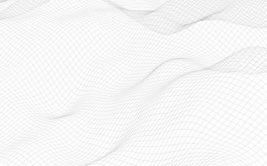 Beyaz arka planda soyut manzara. Siber uzay şebekesi. merhaba teknoloji ağı. 3d teknoloji illüstrasyon. 3d illüstrasyon