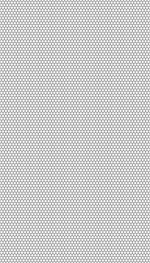 Beyaz arka planda siyah bal peteği. Kusursuz bir doku. İzometrik geometri. 3B illüstrasyon