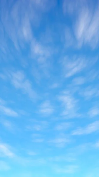 Sfondo cielo blu con nuvole bianche. Cumulo nuvole bianche nel cielo azzurro chiaro al mattino. Illustrazione 3D — Foto Stock