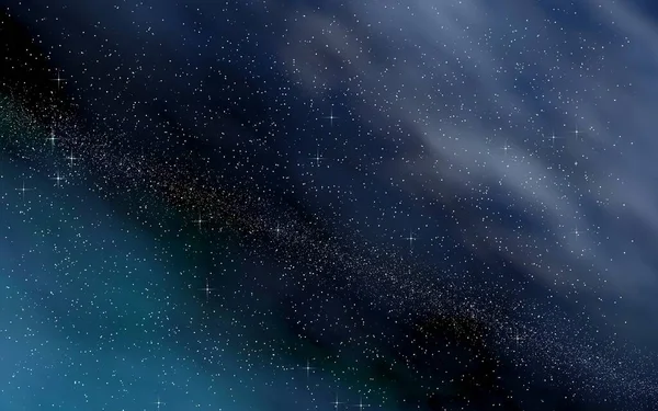 Bunte und schöne Raumhintergrund. Der Weltraum. Sternenhimmel im Weltall. 3D-Illustration — Stockfoto