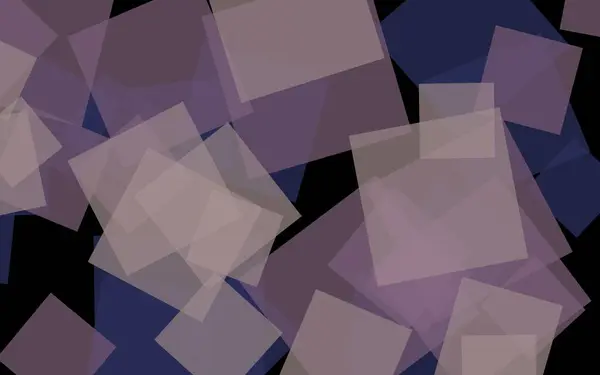 Graue, durchscheinende Quadrate auf dunklem Hintergrund. Grautöne. 3D-Illustration — Stockfoto