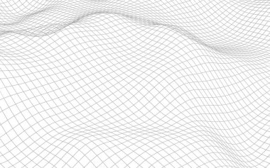 Beyaz arka planda soyut manzara. Siber uzay şebekesi. merhaba teknoloji ağı. 3d illüstrasyon