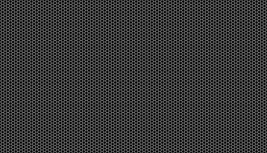 Siyah arka planda beyaz bal peteği. Kusursuz bir doku. İzometrik geometri. 3B illüstrasyon