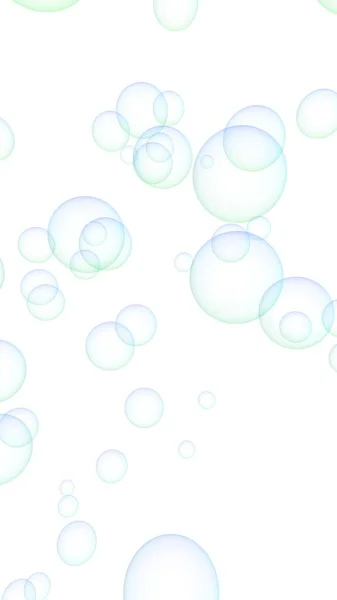 Fondo de color azul claro con burbujas púrpuras. Fondo de pantalla, textura globos púrpura. Ilustración 3D — Foto de Stock