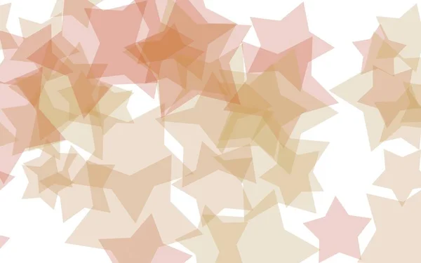 Πολύχρωμα ημιδιαφανές αστέρια σε λευκό φόντο. Κίτρινοι τόνοι. εικονογράφηση 3D — Φωτογραφία Αρχείου