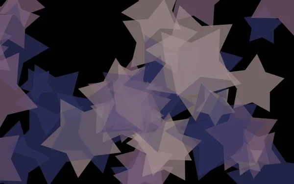 Estrellas grises translúcidas sobre un fondo oscuro. Tonos naranjas. Ilustración 3D — Foto de Stock
