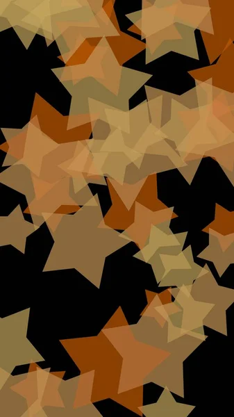 Estrelas translúcidas multicoloridas sobre um fundo escuro. Orientação vertical da imagem. Ilustração 3D — Fotografia de Stock