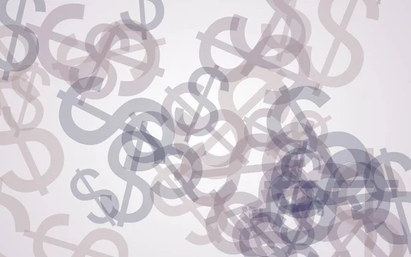 Gris signes translucides dollar sur fond blanc. Des tons rouges. Illustration 3D — Photo