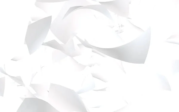 Repülő papírlapok elszigetelt fehér háttérrel. Absztrakt pénz repül a levegőben. 3d illusztráció — Stock Fotó