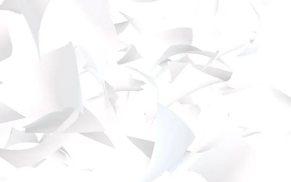 Hojas voladoras de papel aisladas sobre fondo blanco. Dinero abstracto está volando en el aire. Ilustración 3D —  Fotos de Stock
