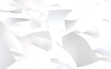 Uçan kağıtlar beyaz arka planda izole edilmiş. Soyut para havada uçuşuyor. 3d illüstrasyon