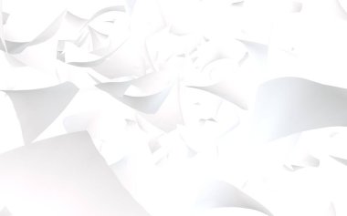 Uçan kağıtlar beyaz arka planda izole edilmiş. Soyut para havada uçuşuyor. 3d illüstrasyon