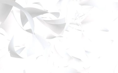 Uçan kağıtlar beyaz arka planda izole edilmiş. Soyut para havada uçuşuyor. 3d illüstrasyon