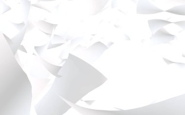 Uçan kağıtlar beyaz arka planda izole edilmiş. Soyut para havada uçuşuyor. 3d illüstrasyon