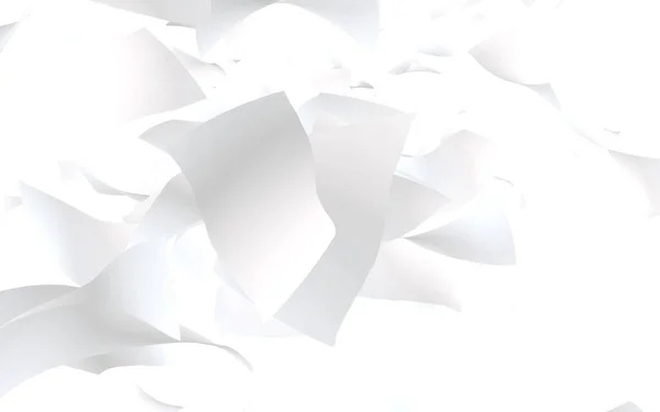 Uçan kağıtlar beyaz arka planda izole edilmiş. Soyut para havada uçuşuyor. 3d illüstrasyon — Stok fotoğraf