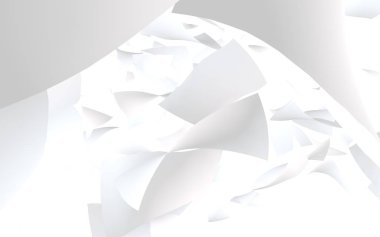 Uçan kağıtlar beyaz arka planda izole edilmiş. Soyut para havada uçuşuyor. 3d illüstrasyon