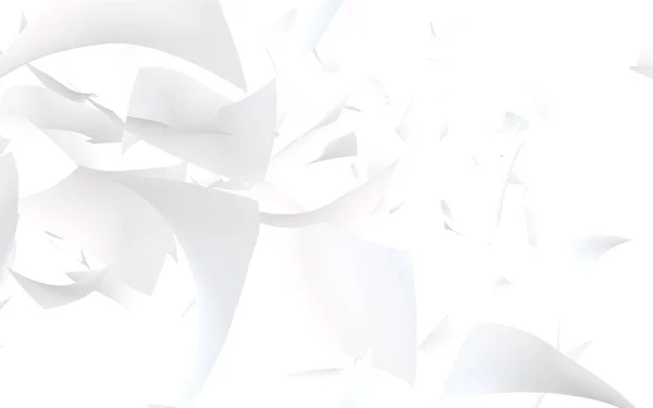 Ιπτάμενα φύλλα χαρτιού που απομονώνονται σε λευκό φόντο. Αφηρημένα χρήματα πετούν στον αέρα. 3D εικονογράφηση — Φωτογραφία Αρχείου