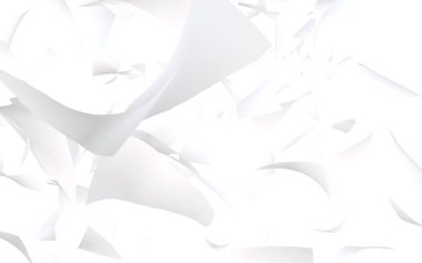 Uçan kağıtlar beyaz arka planda izole edilmiş. Soyut para havada uçuşuyor. 3d illüstrasyon