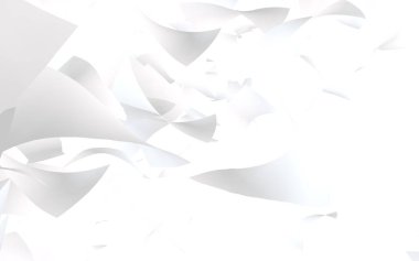 Uçan kağıtlar beyaz arka planda izole edilmiş. Soyut para havada uçuşuyor. 3d illüstrasyon