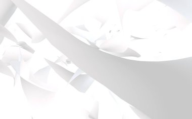 Uçan kağıtlar beyaz arka planda izole edilmiş. Soyut para havada uçuşuyor. 3d illüstrasyon