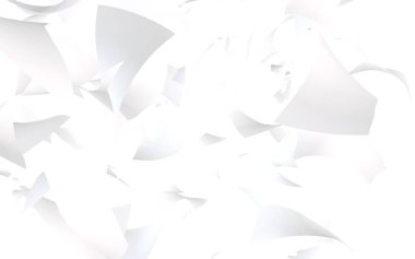 Uçan kağıtlar beyaz arka planda izole edilmiş. Soyut para havada uçuşuyor. 3d illüstrasyon