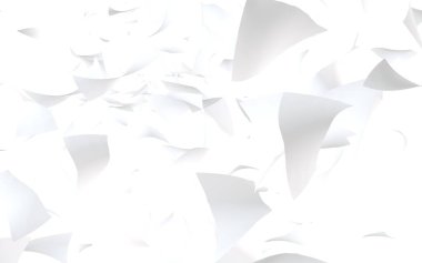 Uçan kağıtlar beyaz arka planda izole edilmiş. Soyut para havada uçuşuyor. 3d illüstrasyon