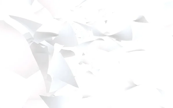 Feuilles volantes de papier isolées sur fond blanc. L'argent abstrait vole dans les airs. Illustration 3D — Photo