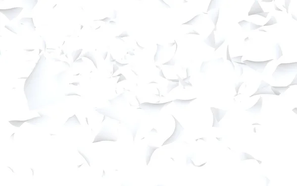 Feuilles volantes de papier isolées sur fond blanc. L'argent abstrait vole dans les airs. Illustration 3D — Photo